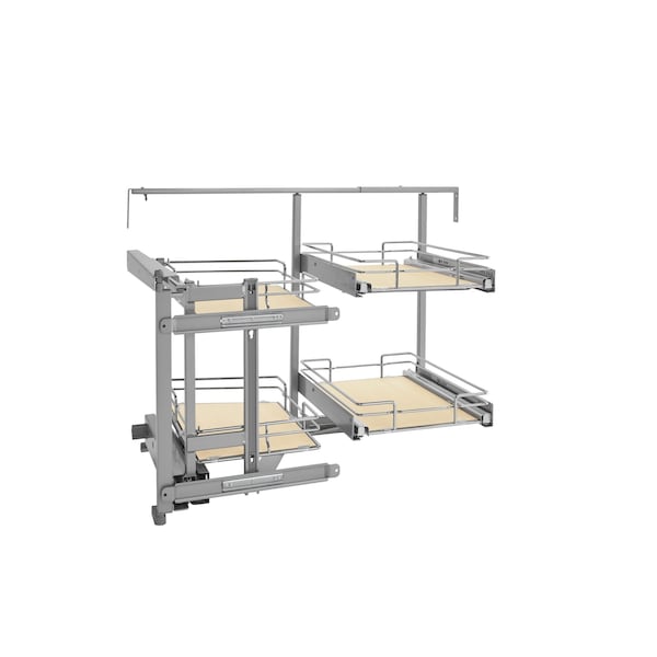 Rev-A-Shelf Steel, Light Brown, 33.86 in W, 26.22 in H, 19.52 in L, Light Brown 599-18-LMP - main